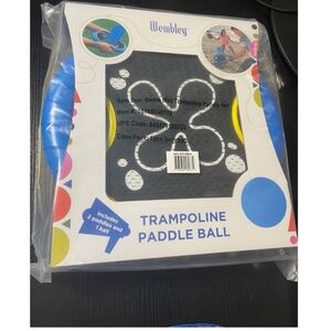 Wembley Trampoline Paddle Ball Flying Disc Set